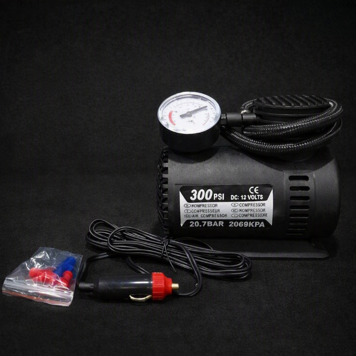 300 PSI 12V Portable Car Tyre Inflator Air Compressor