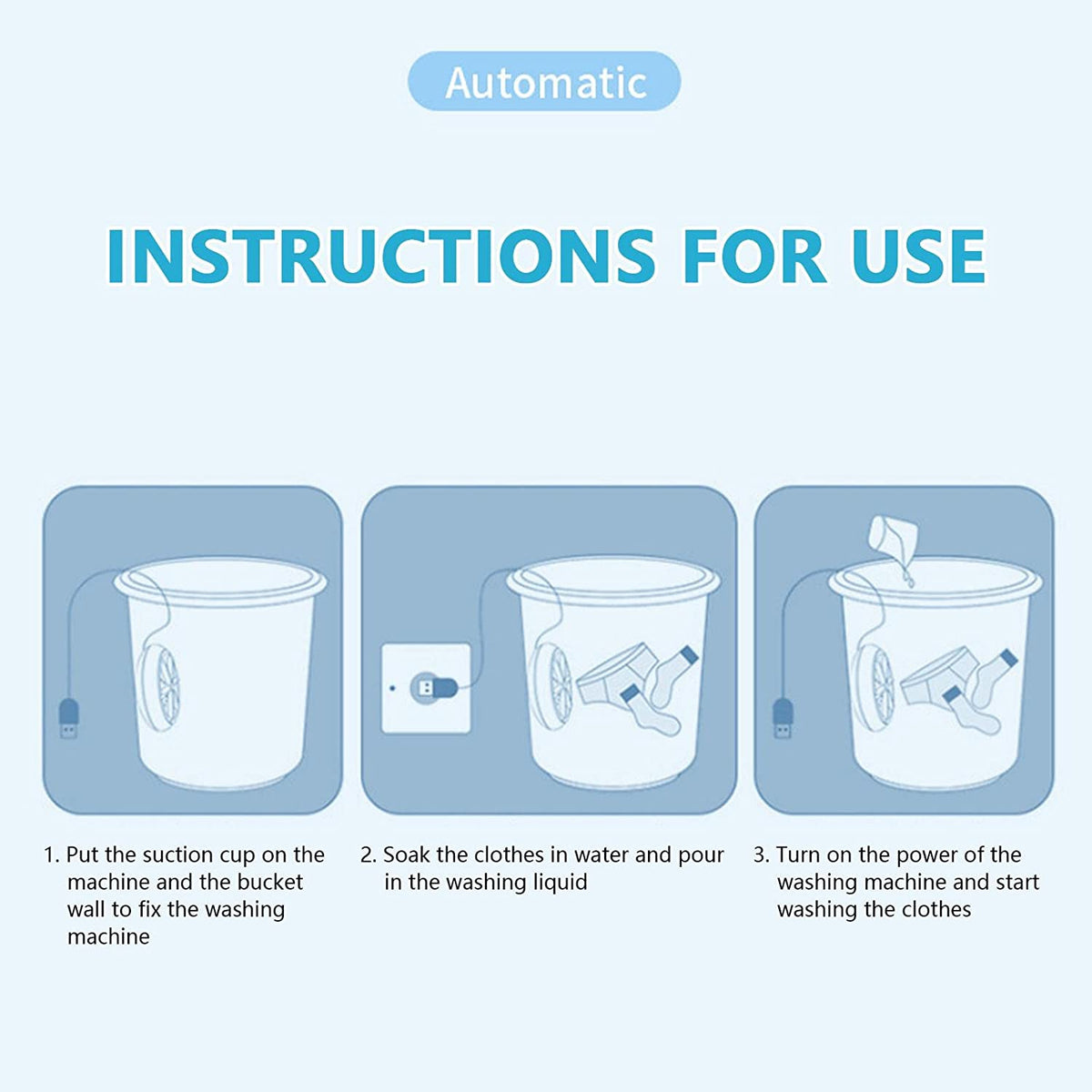 Mini Portable Ultrasonic Washing Machine