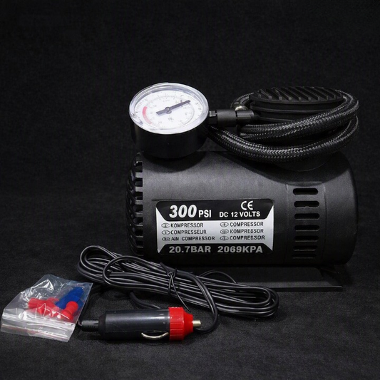 300 PSI 12V Portable Car Tyre Inflator Air Compressor